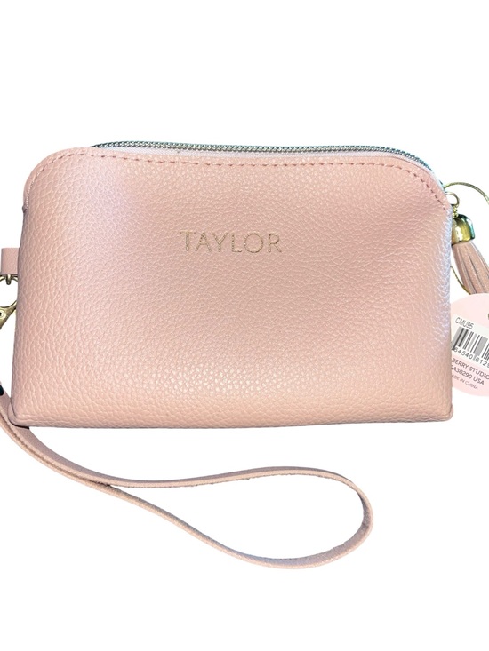 Taylor Handbags - Taylor Blush Pink Pebbled Wristlet with Detachable Strap